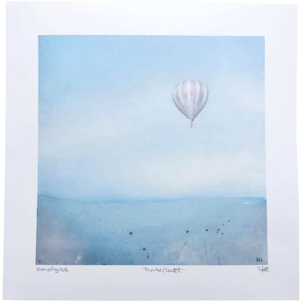 tittel Tankeflukt, kunstner Birte Lohne